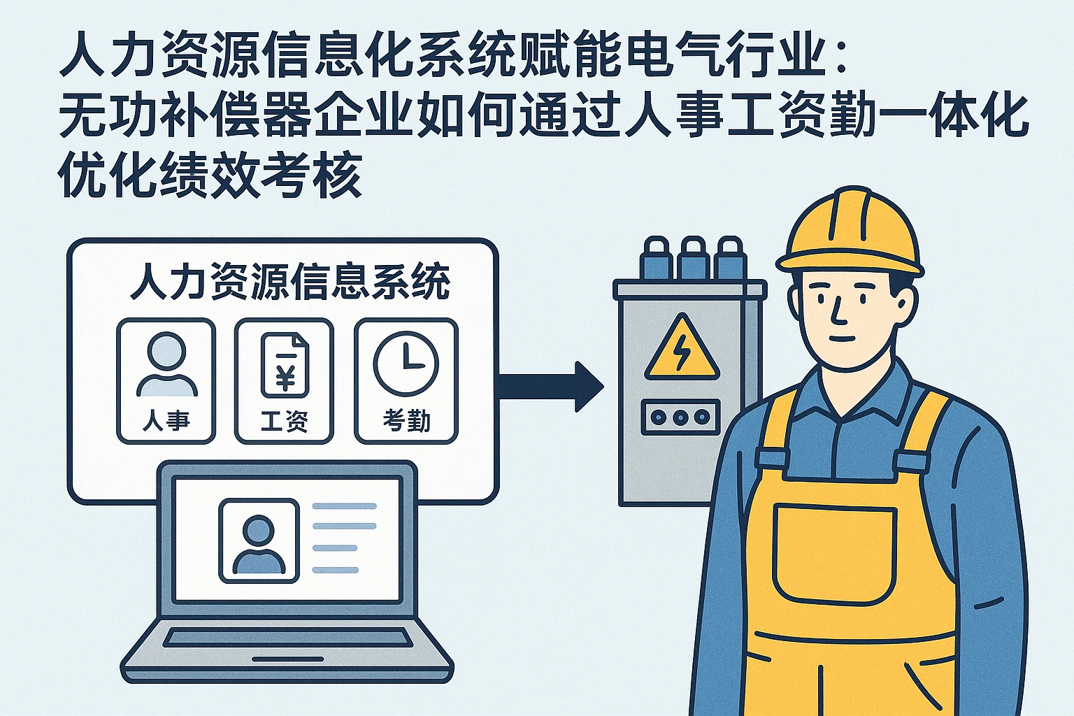 人力资源信息化系统赋能电气行业：无功补偿器企业如何通过人事工资考勤一体化优化绩效考核
