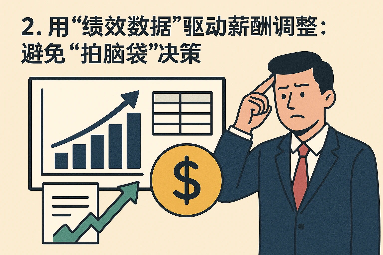 2. 用“绩效数据”驱动薪酬调整：避免“拍脑袋”决策