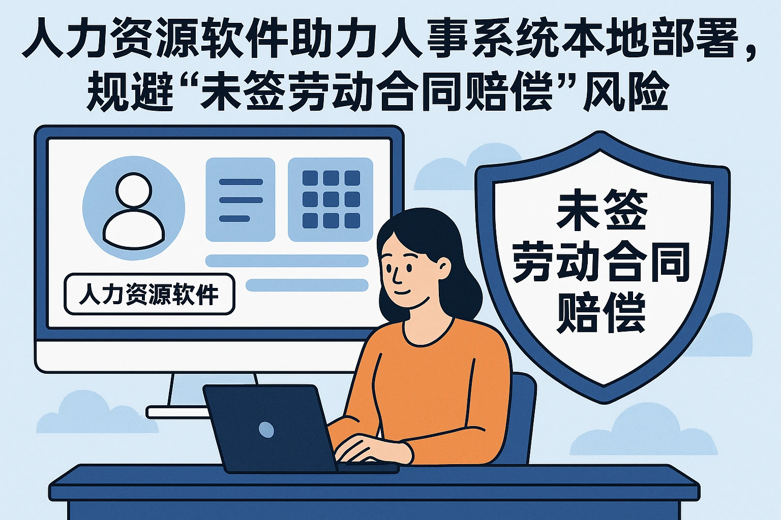 人力资源软件助力人事系统本地部署，规避“未签劳动合同赔偿”风险