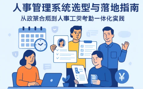 人事管理系统选型与落地指南：从政策合规到人事工资考勤一体化实践
