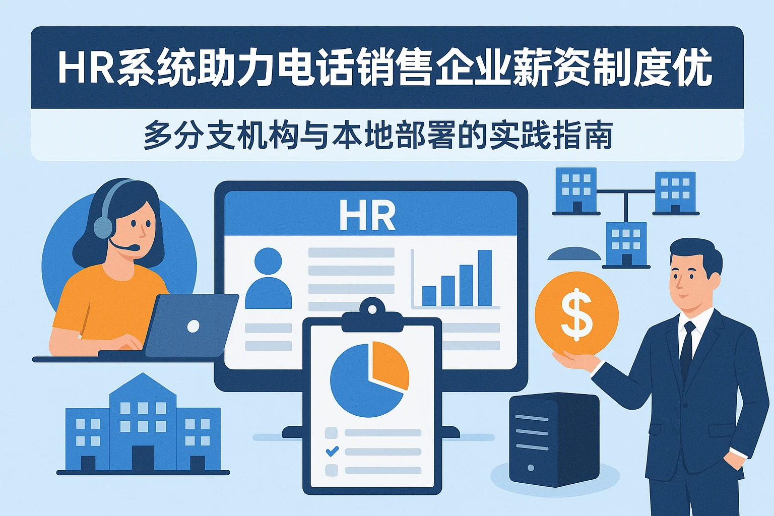 HR系统助力电话销售企业薪资制度优化：多分支机构与本地部署的实践指南