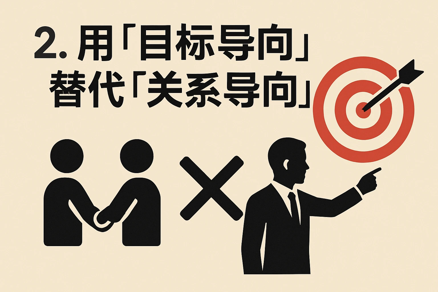 2. 用“目标导向”替代“关系导向”