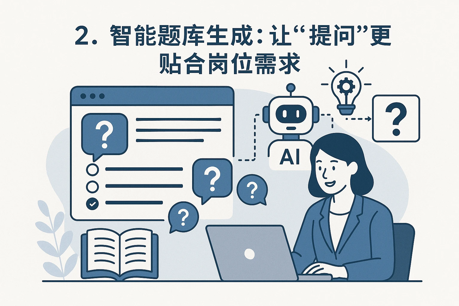 2. 智能题库生成：让“提问”更贴合岗位需求