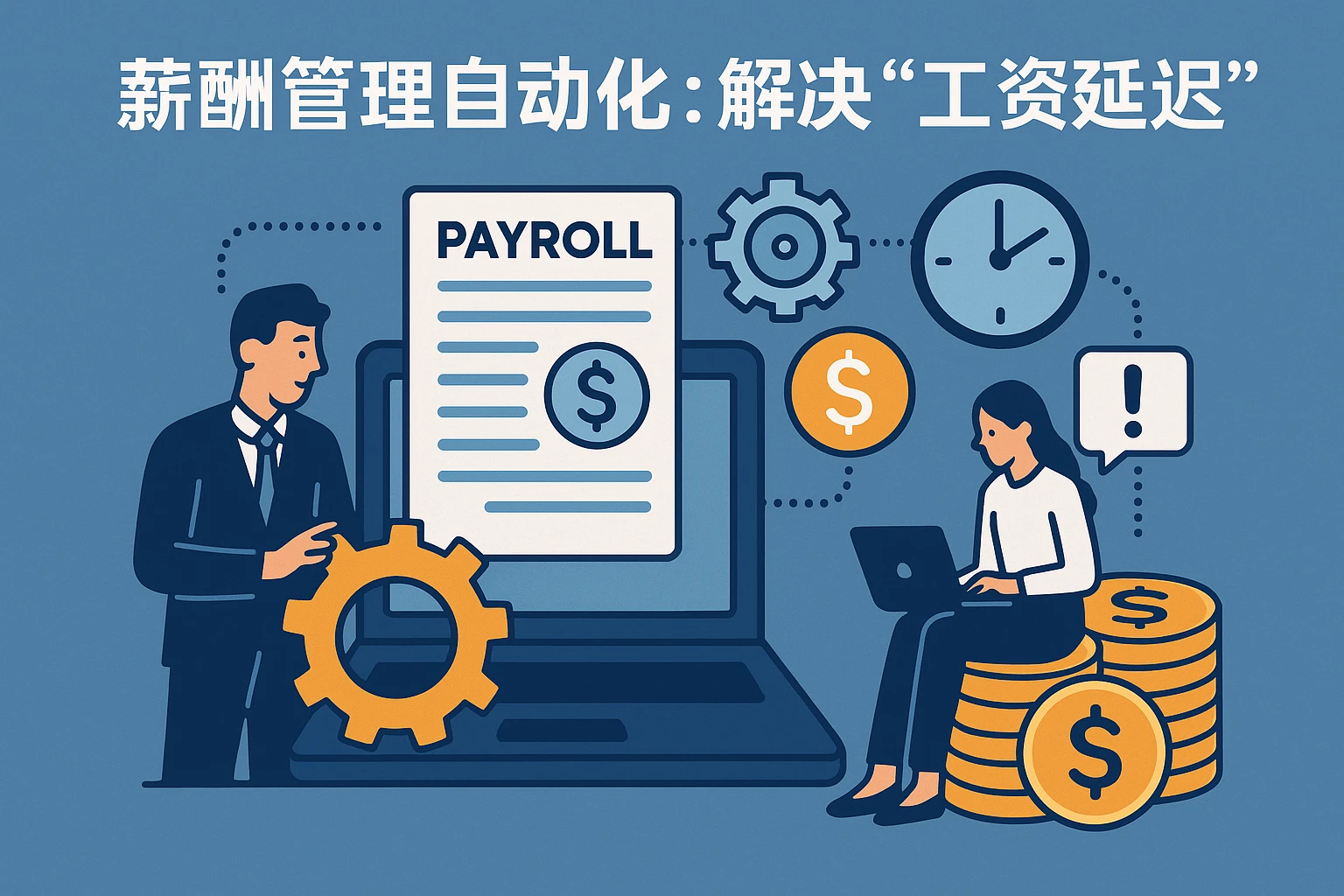 2. 薪酬管理自动化：解决“工资延迟”的痛点