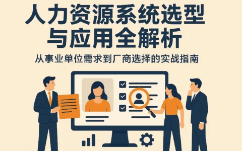 人力资源系统选型与应用全解析：从事业单位需求到厂商选择的实战指南