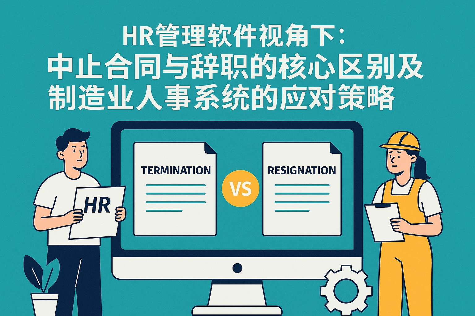 HR管理软件视角下：中止合同与辞职的核心区别及制造业人事系统的应对策略