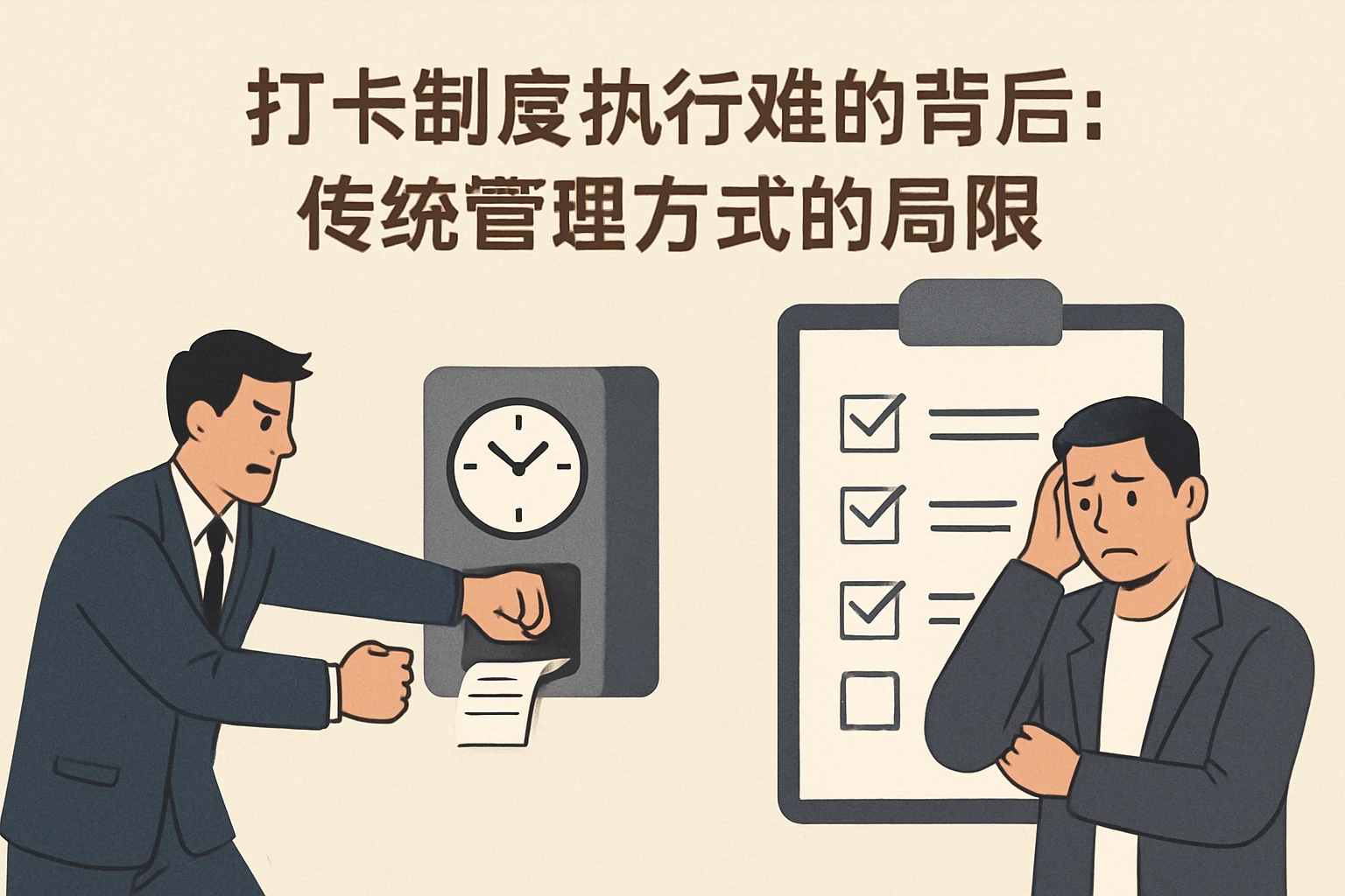 2. 打卡制度执行难的背后：传统管理方式的局限