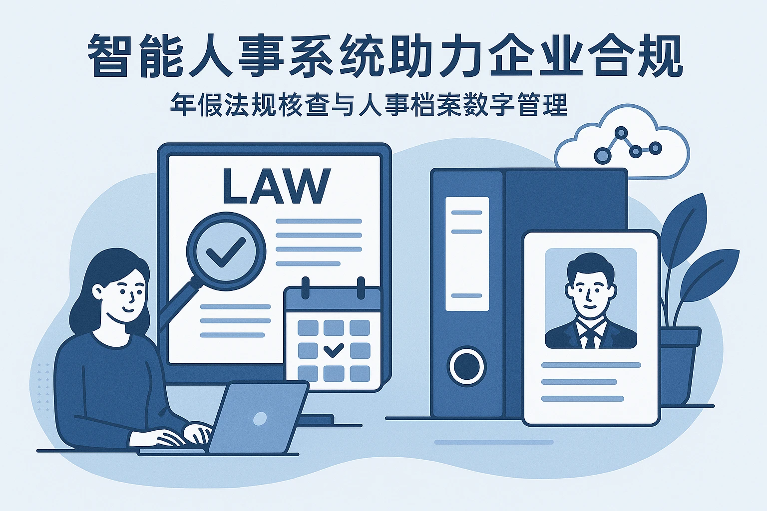 智能人事系统助力企业合规：年假法规核查与人事档案数字管理
