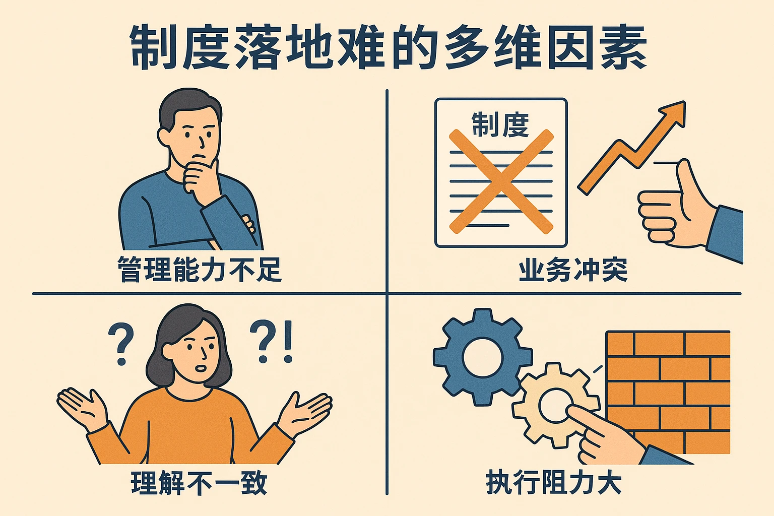 制度落地难的多维因素