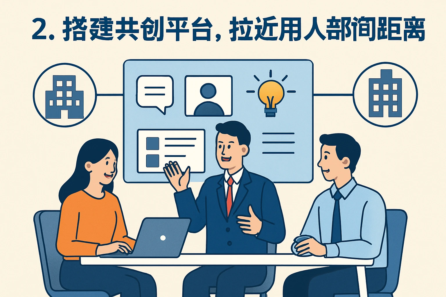 2. 搭建共创平台，拉近用人部门距离