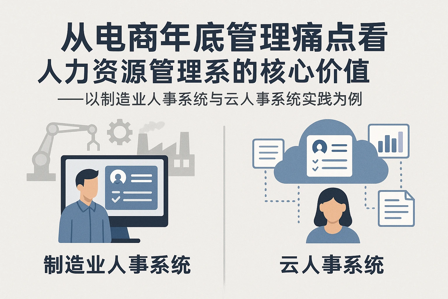 从电商年底管理痛点看人力资源管理系统的核心价值——以制造业人事系统与云人事系统实践为例