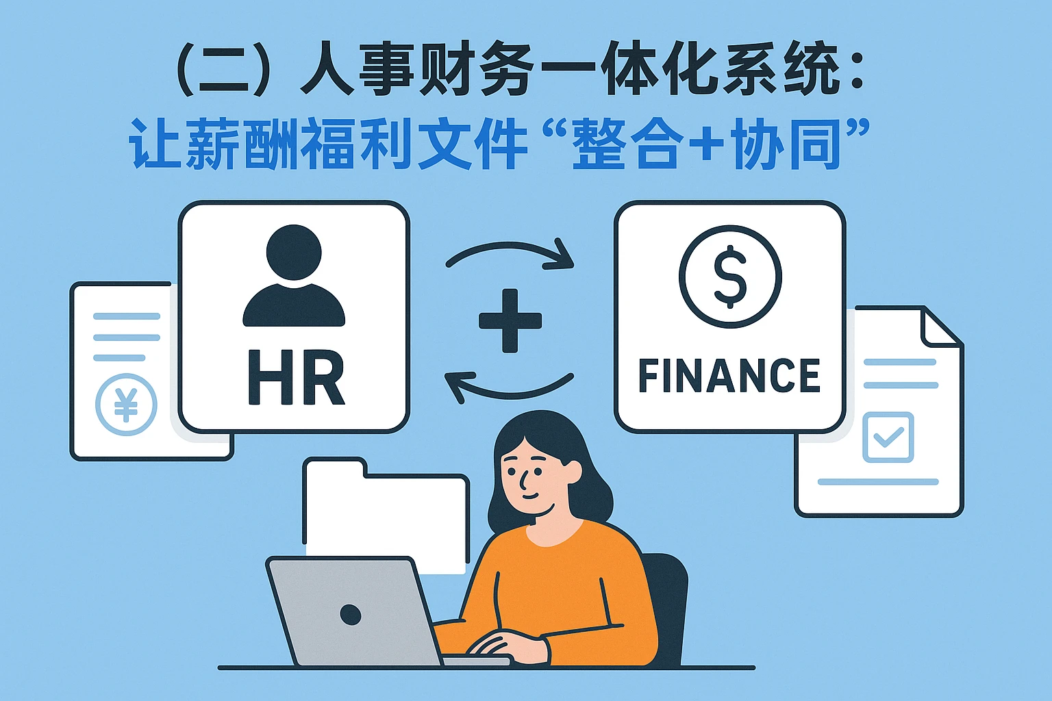 （二）人事财务一体化系统：让薪酬福利文件“整合+协同”
