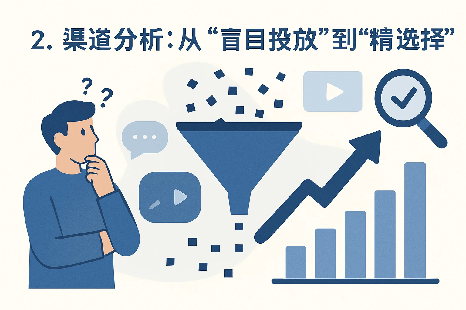 2. 渠道分析：从“盲目投放”到“精准选择”