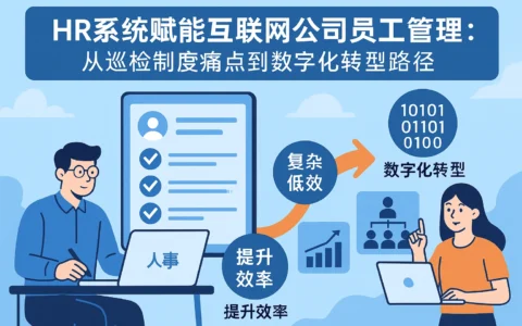 HR系统赋能互联网公司员工管理：从巡检制度痛点到数字化转型路径
