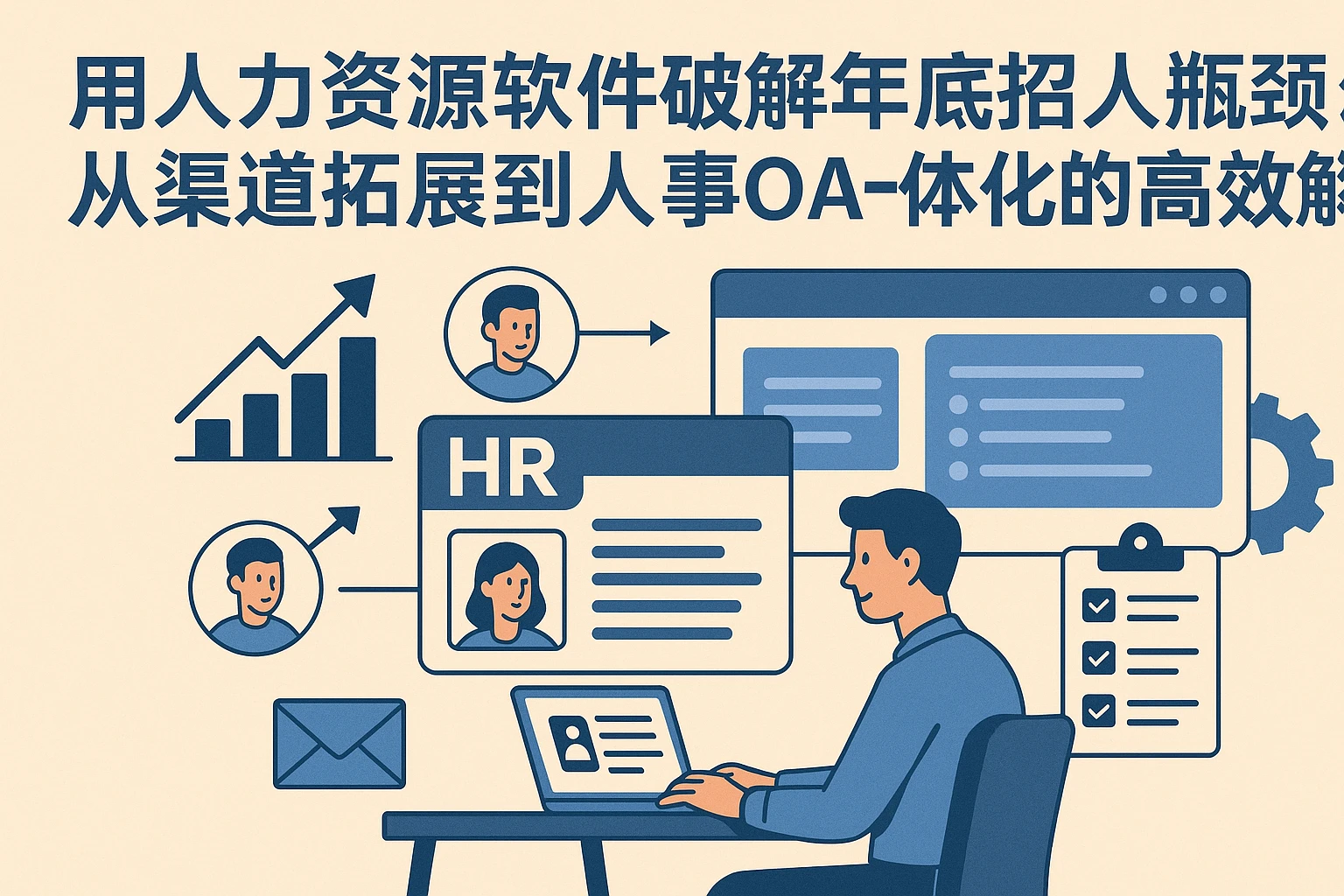 用人力资源软件破解年底招人瓶颈：从渠道拓展到人事OA一体化的高效解法