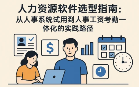 人力资源软件选型指南：从人事系统试用到人事工资考勤一体化的实践路径