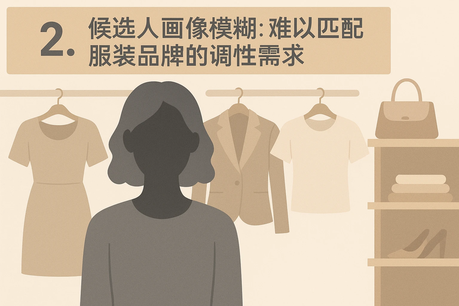 2. 候选人画像模糊：难以匹配服装品牌的调性需求