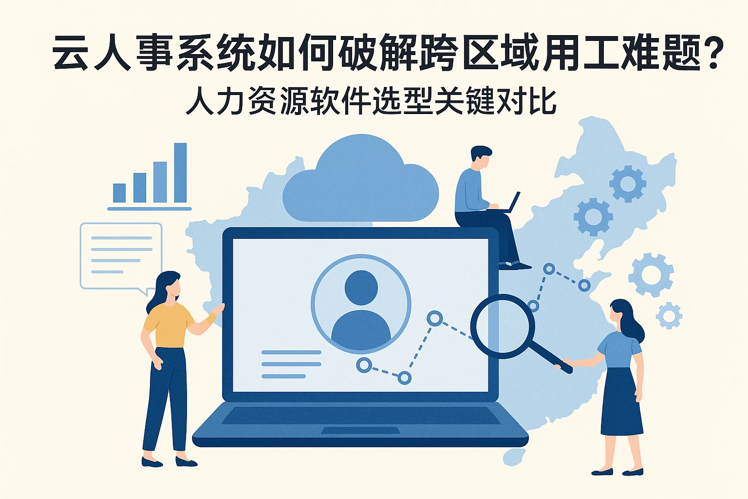 云人事系统如何破解跨区域用工难题？人力资源软件选型关键对比