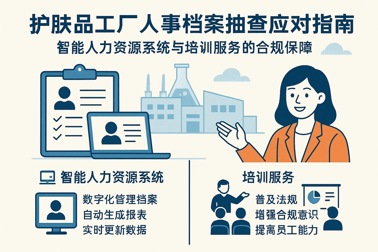 护肤品工厂人事档案抽查应对指南：智能人力资源系统与培训服务的合规保障
