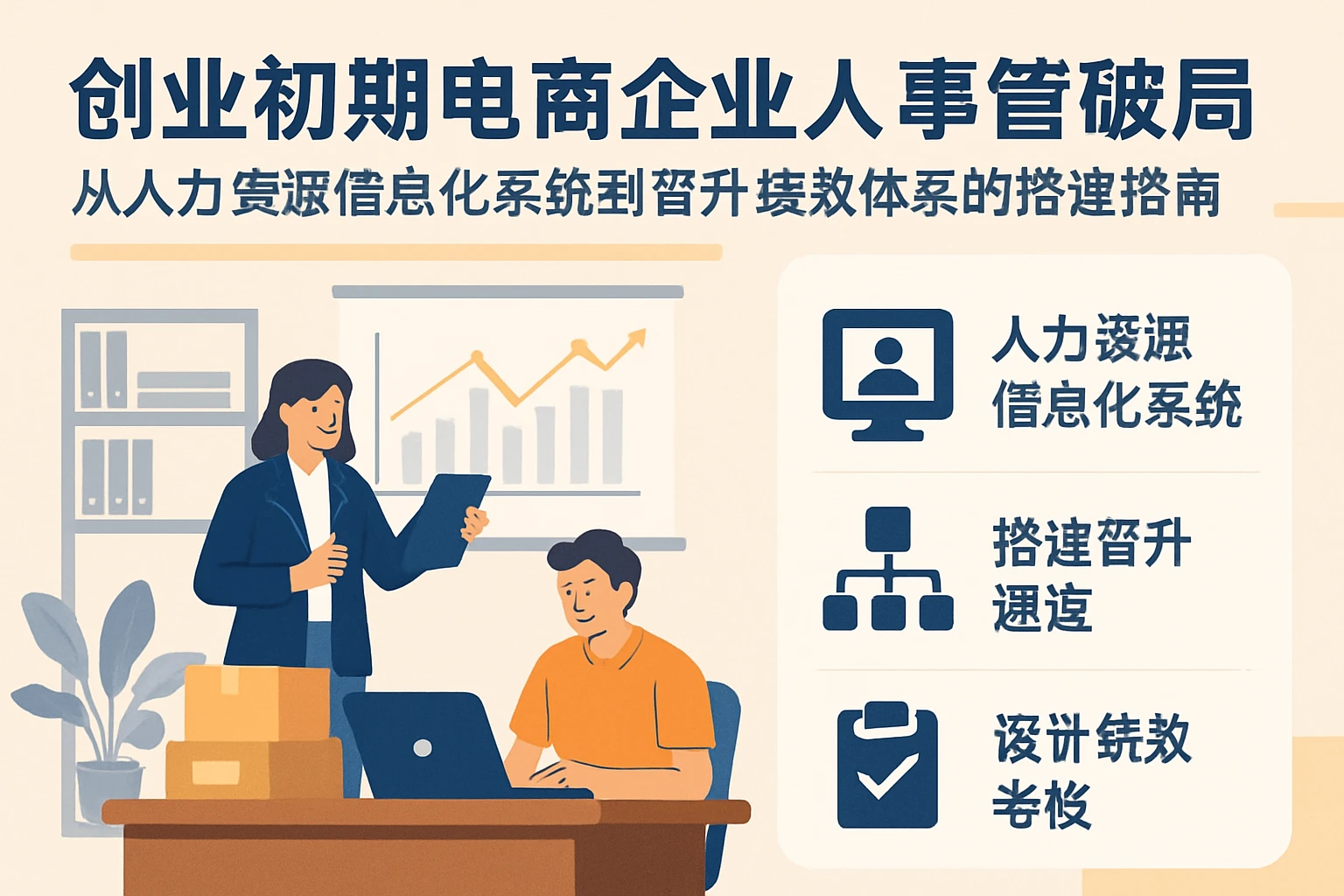 创业初期电商企业人事管理破局：从人力资源信息化系统到晋升绩效体系的搭建指南