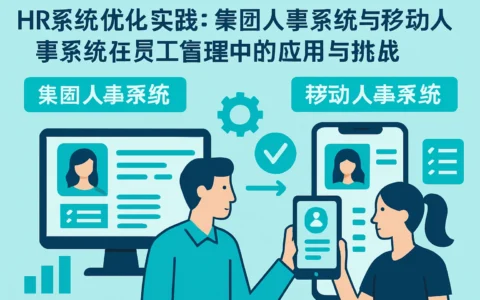 HR系统优化实践：集团人事系统与移动人事系统在员工管理中的应用与挑战