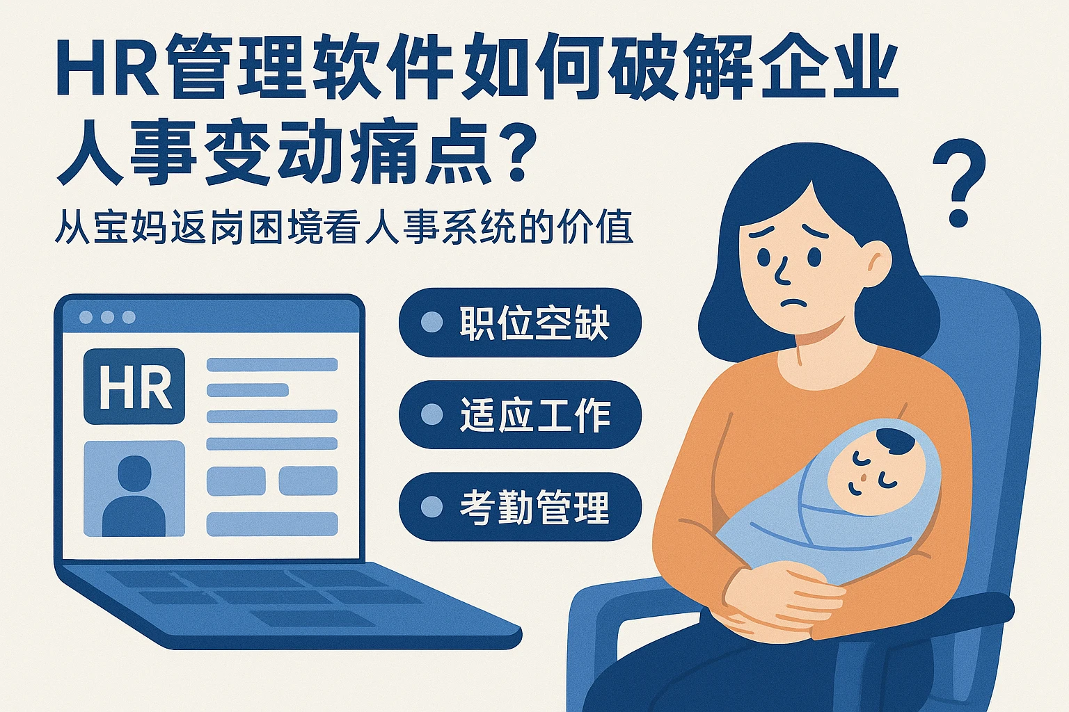 HR管理软件如何破解企业人事变动痛点？从宝妈返岗困境看人事系统的价值