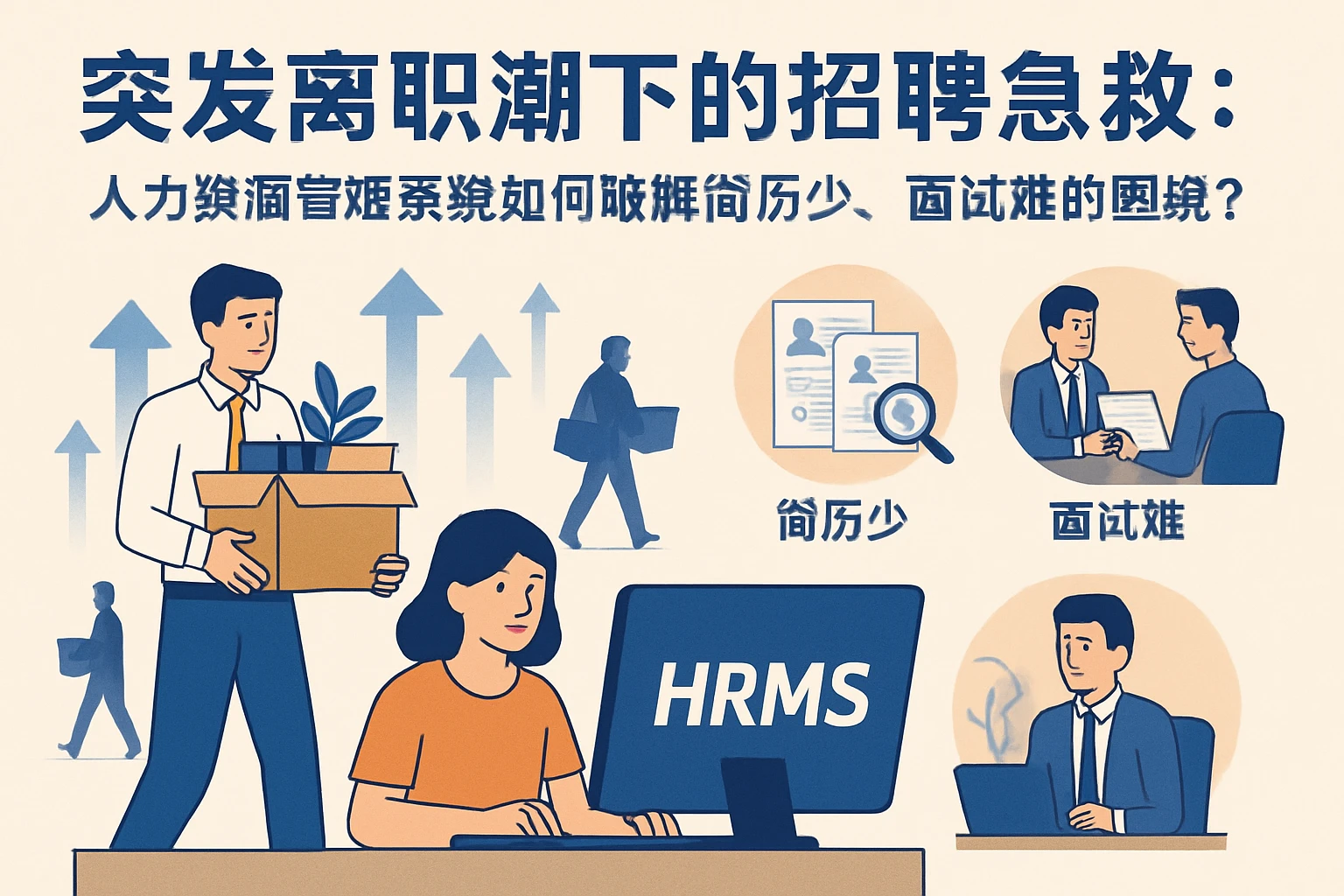 突发离职潮下的招聘急救：人力资源管理系统如何破解简历少、面试难的困境？