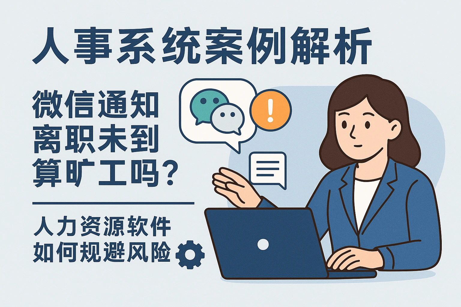 人事系统案例解析：微信通知离职未到岗算旷工吗？人力资源软件如何规避风险