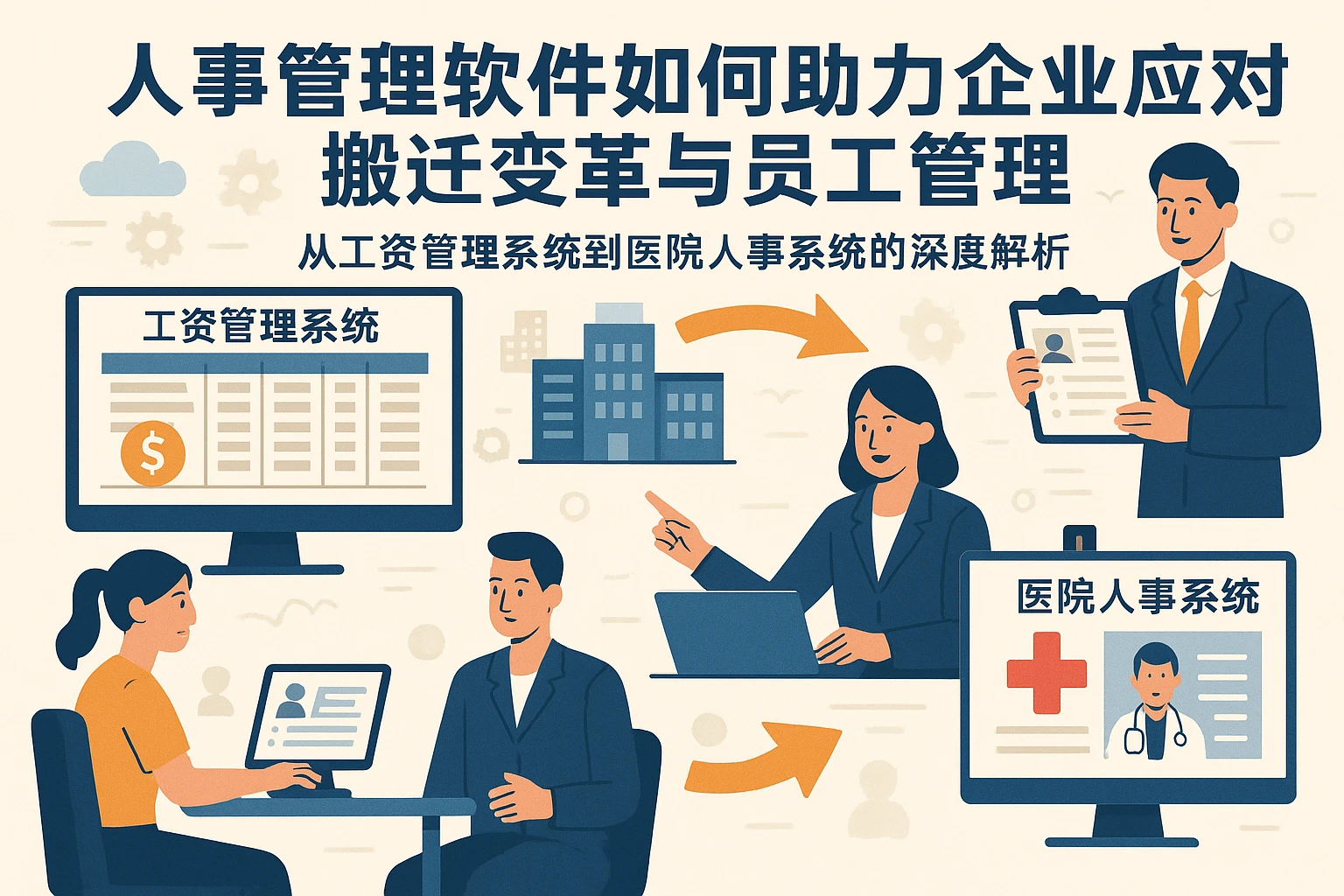 人事管理软件如何助力企业应对搬迁变革与员工管理——从工资管理系统到医院人事系统的深度解析