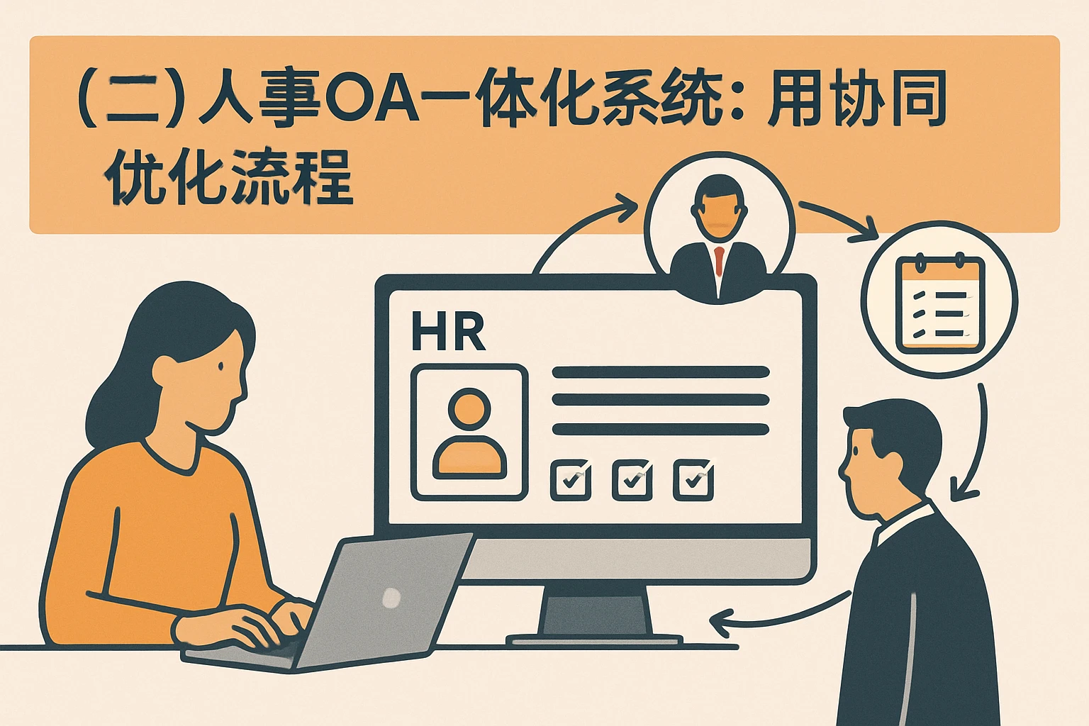 （二）人事OA一体化系统：用协同优化流程
