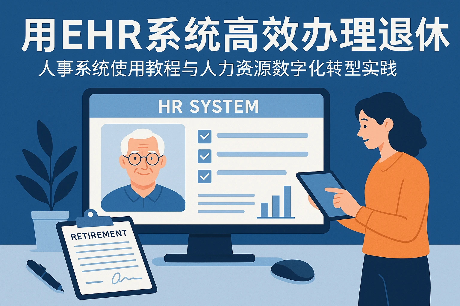 用EHR系统高效办理退休：人事系统使用教程与人力资源数字化转型实践