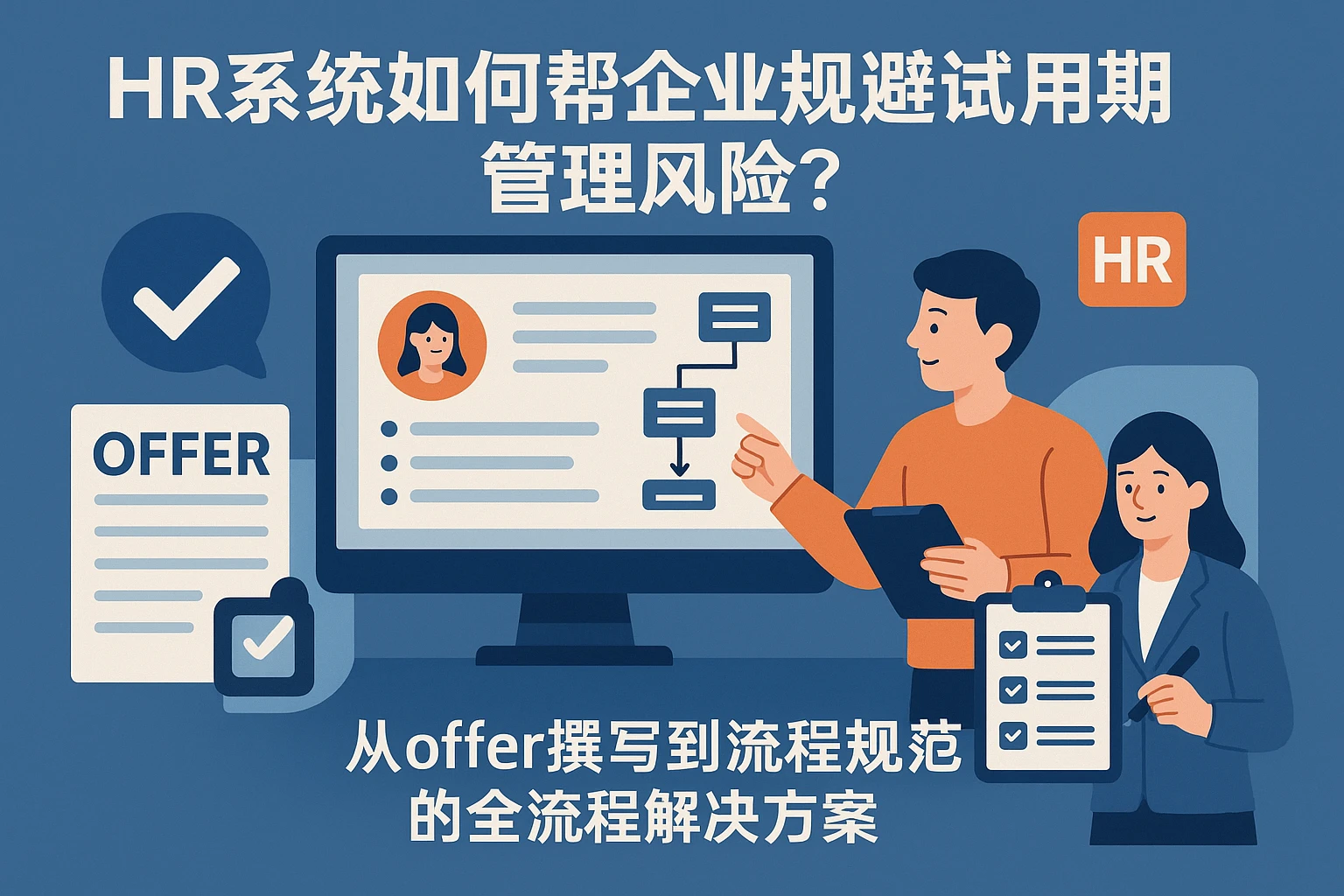 HR系统如何帮企业规避试用期管理风险？从offer撰写到流程规范的全流程解决方案