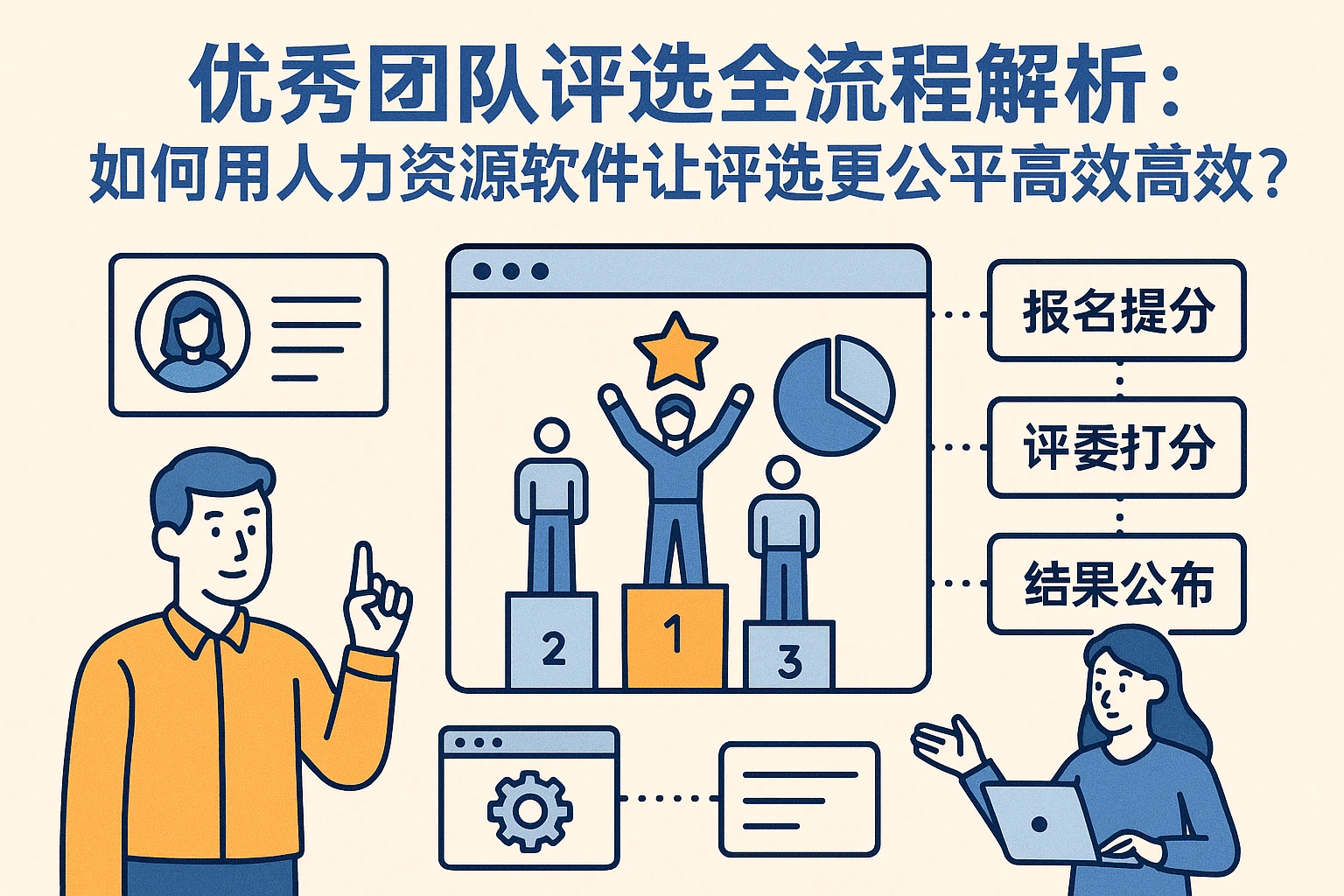 优秀团队评选全流程解析：如何用人力资源软件让评选更公平高效？