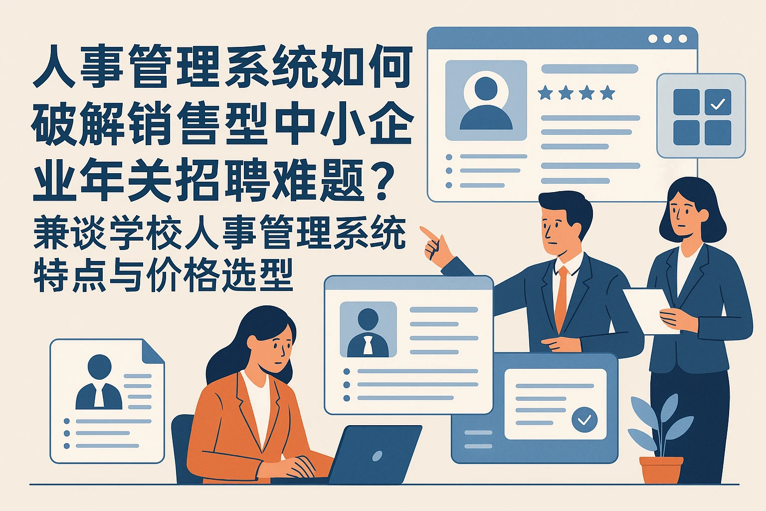 人事管理系统如何破解销售型中小企业年关招聘难题？兼谈学校人事管理系统特点与价格选型