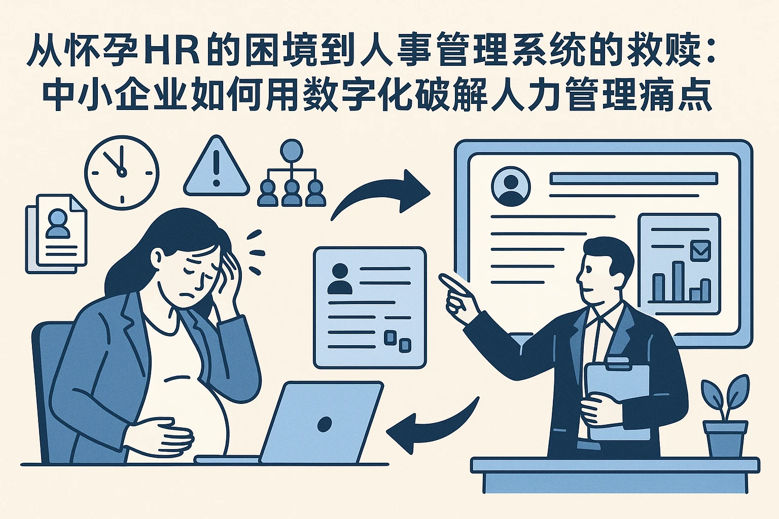从怀孕HR的困境到人事管理系统的救赎:中小企业如何用数字化破解人力管理痛点