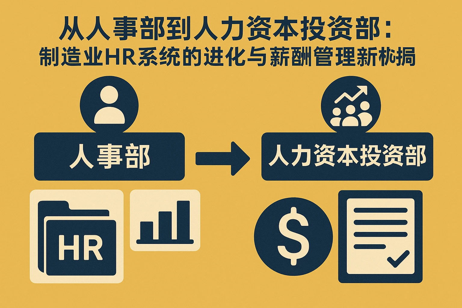 从人事部到人力资本投资部：制造业HR系统的进化与薪酬管理新逻辑