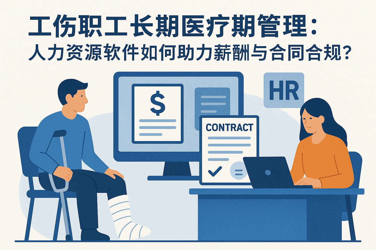 工伤职工长期医疗期管理：人力资源软件如何助力薪酬与合同合规？