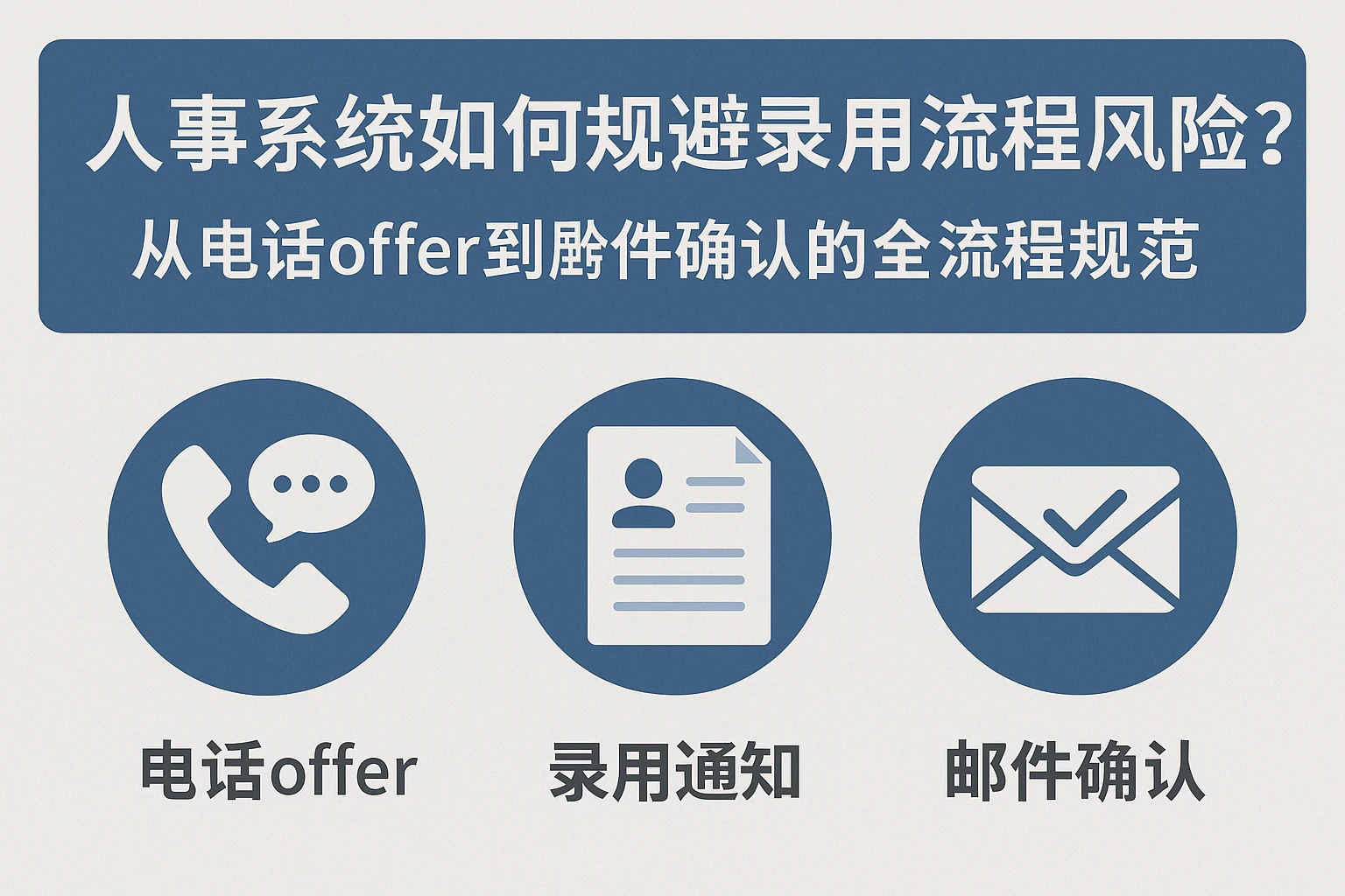 人事系统如何规避录用流程风险？从电话offer到邮件确认的全流程规范