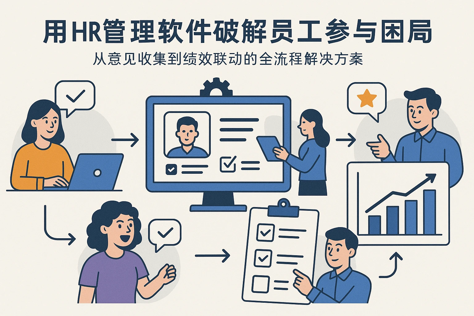 用HR管理软件破解员工参与困局：从意见收集到绩效联动的全流程解决方案