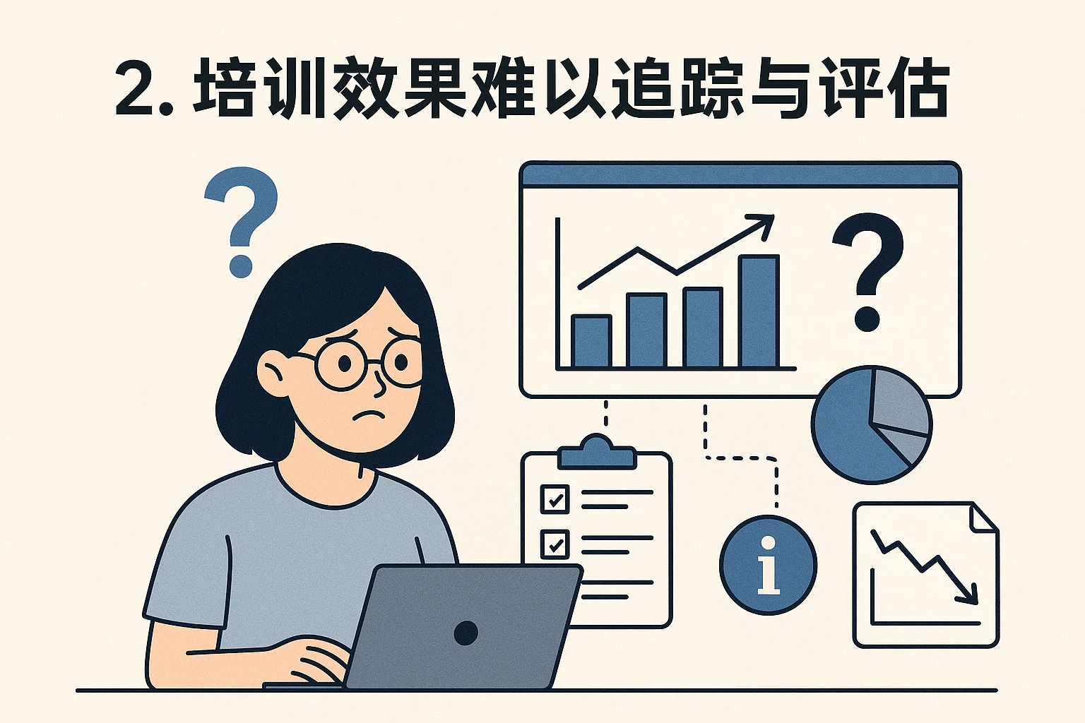 2. 培训效果难以追踪与评估