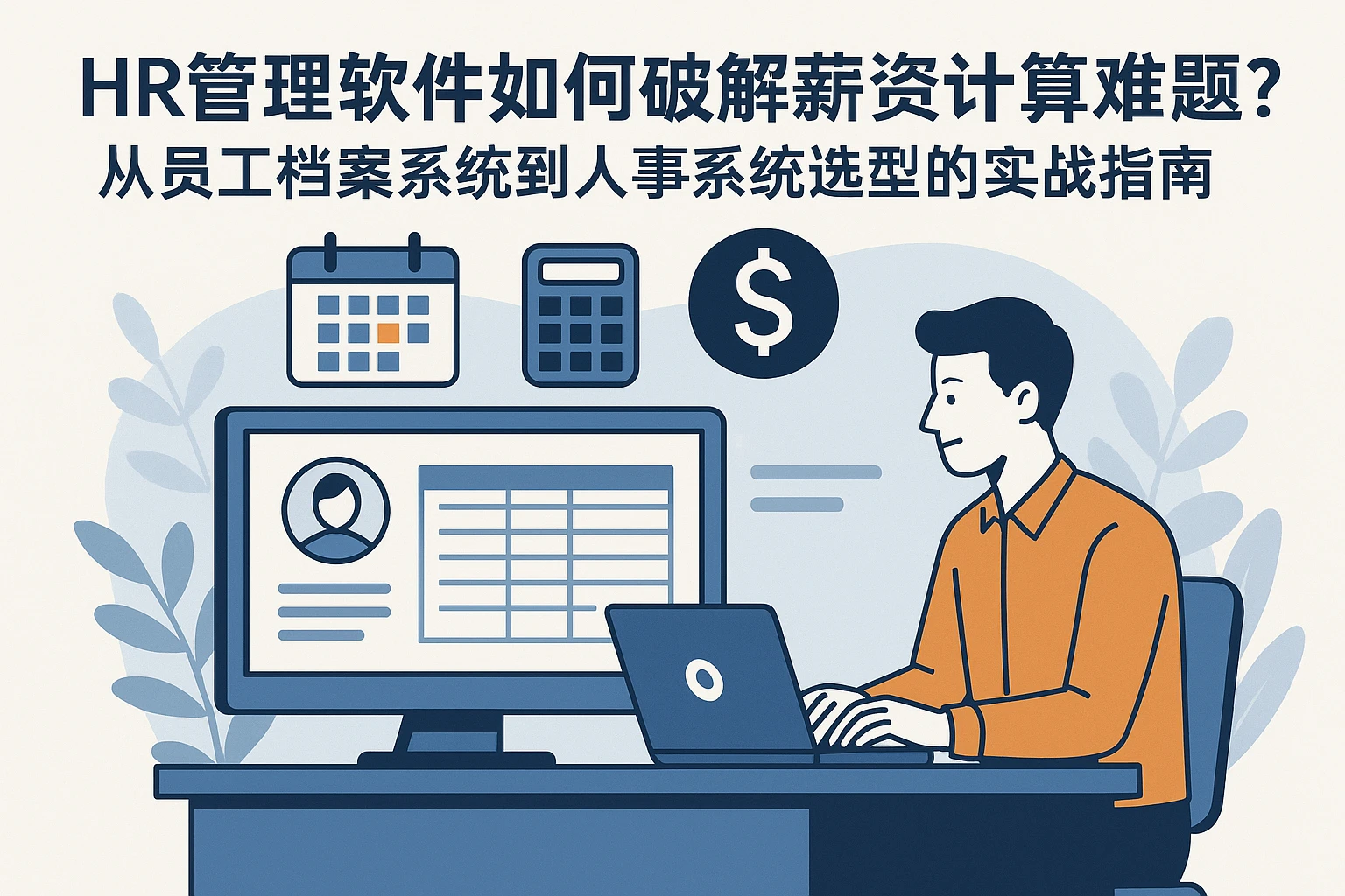 HR管理软件如何破解薪资计算难题？从员工档案系统到人事系统选型的实战指南