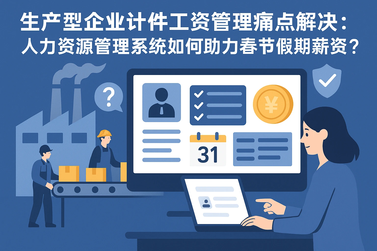 生产型企业计件工资管理痛点解决：人力资源管理系统如何助力春节假期薪资合规？