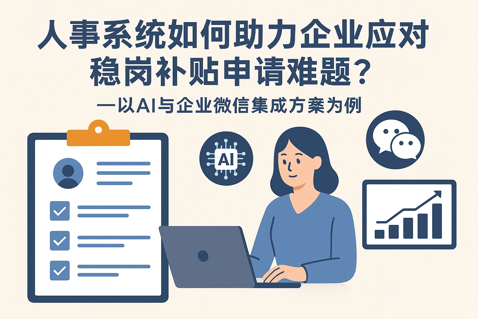 人事系统如何助力企业应对稳岗补贴申请难题？——以AI与企业微信集成方案为例