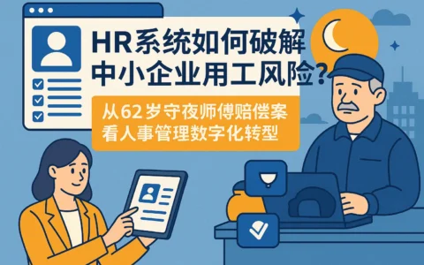 HR系统如何破解中小企业用工风险？从62岁守夜师傅赔偿案看人事管理数字化转型