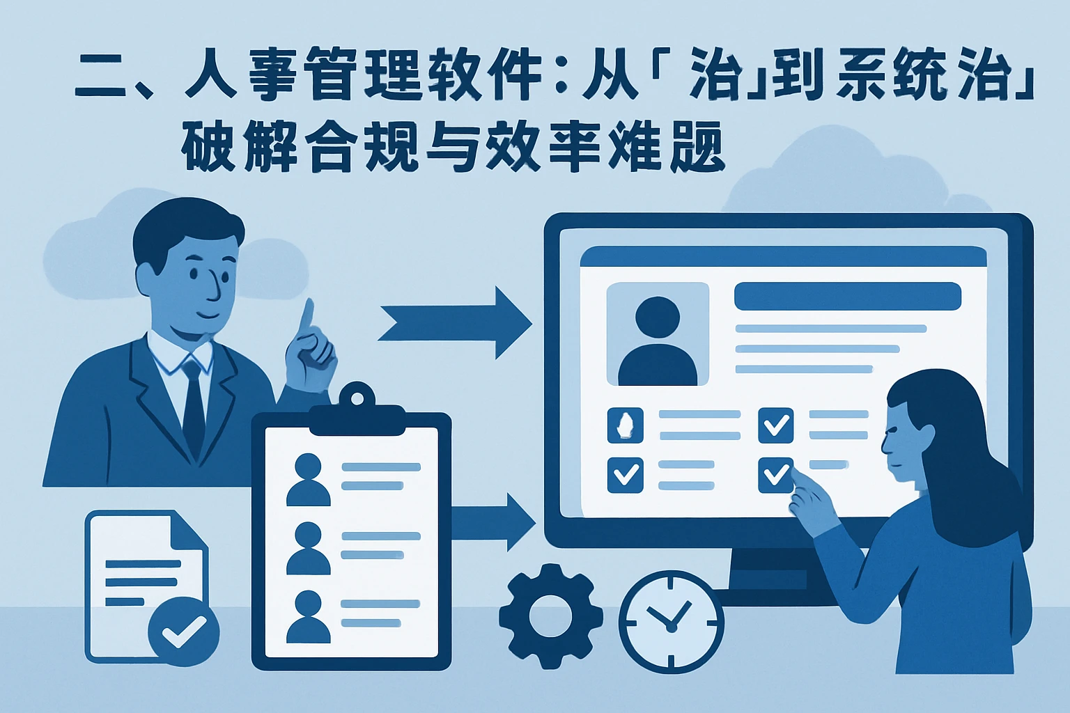二、人事管理软件：从“人治”到“系统治”，破解合规与效率难题