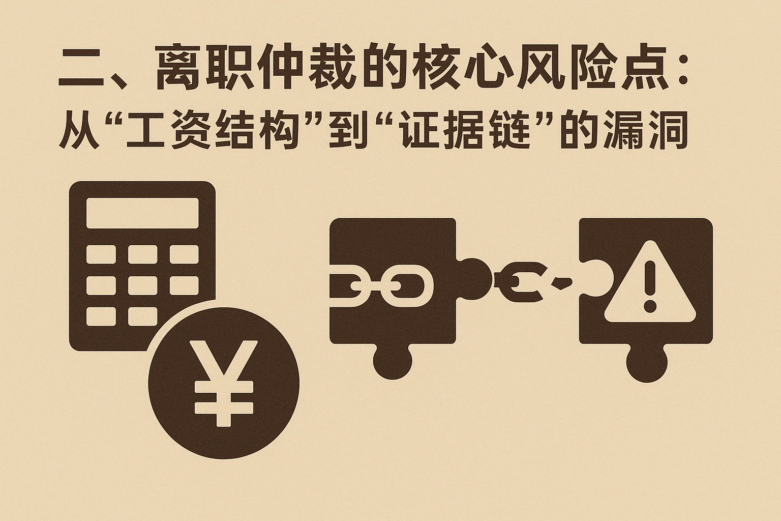 二、离职仲裁的核心风险点：从“工资结构”到“证据链”的漏洞