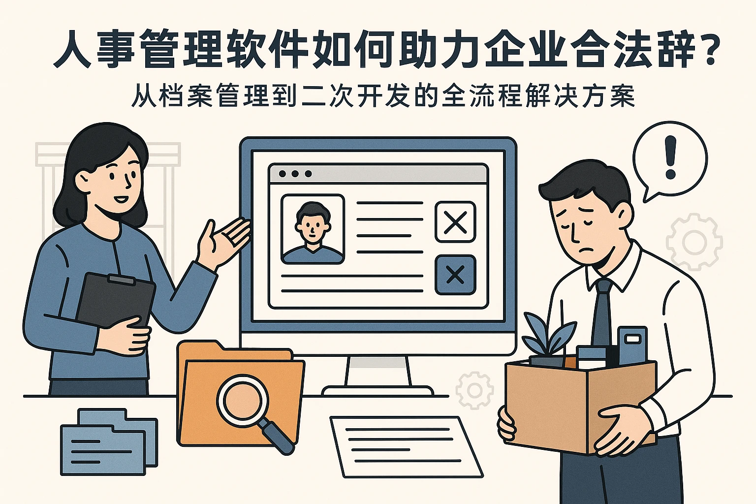 人事管理软件如何助力企业合法辞退？从档案管理到二次开发的全流程解决方案