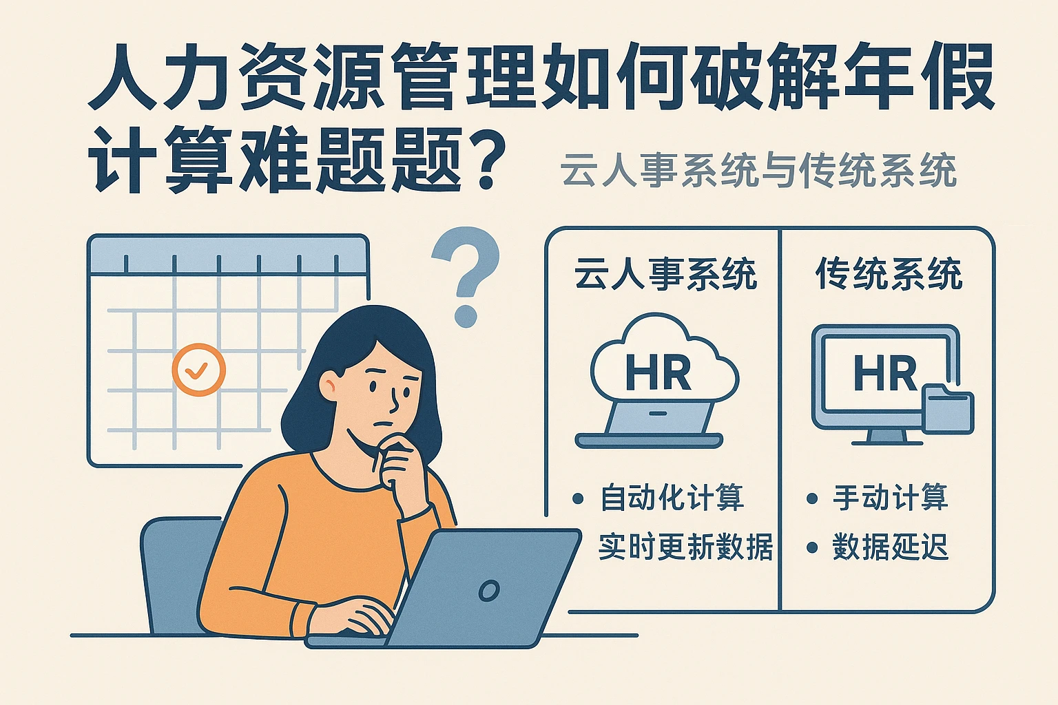 人力资源管理系统如何破解年假计算难题？云人事系统与传统系统对比分析