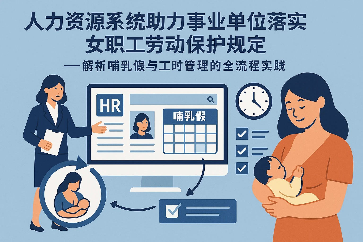 人力资源系统助力事业单位落实女职工劳动保护规定——解析哺乳假与工时管理的全流程实践