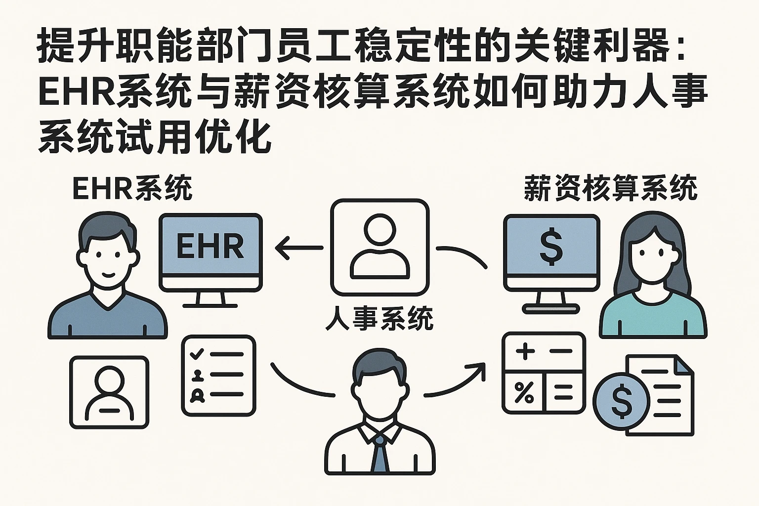 提升职能部门员工稳定性的关键利器：EHR系统与薪资核算系统如何助力人事系统试用优化